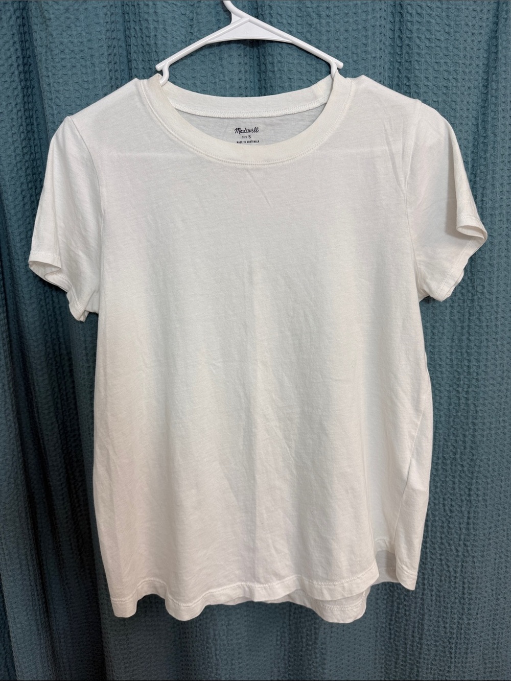 Madewell Women's White Crewneck Short Sleeve Tee
